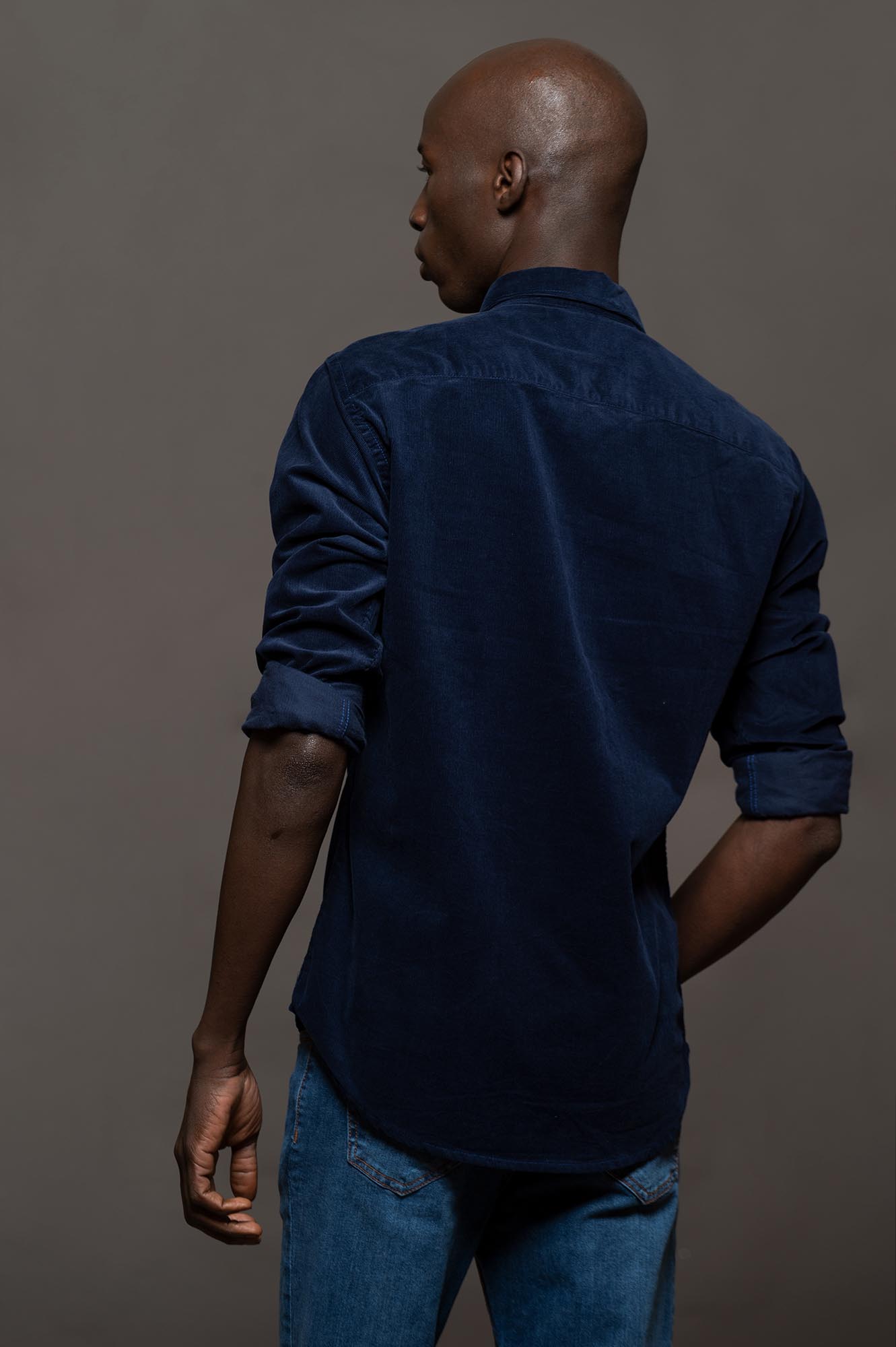6855CORMLAM - CAMISA MACCHIATO SKSP AZUL MARINO